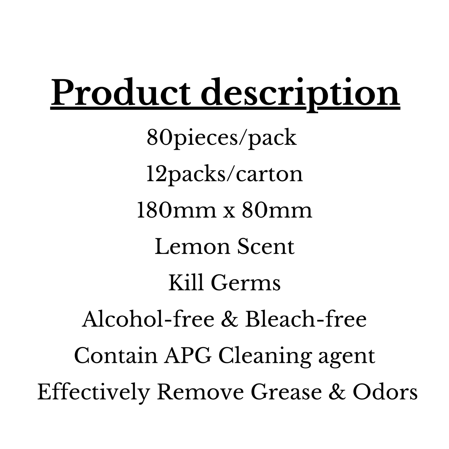 Tissue-VCW4008 Vinda Kitchen disinfecting Wet Wipes 12packs/carton (Lemon Scent)