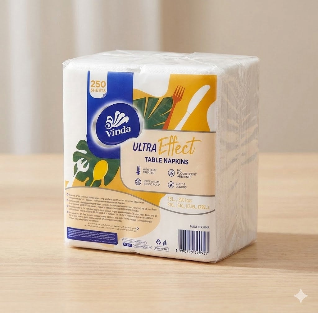 Tissue-VC 1099A Vinda Napkin tissue 250sheets/pack 4packs/cartoon