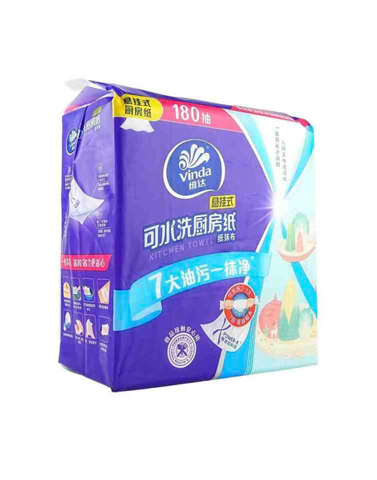 Tissue-V9809A-180 Sheets 2ply Kitchen Towel 10 packs/carton