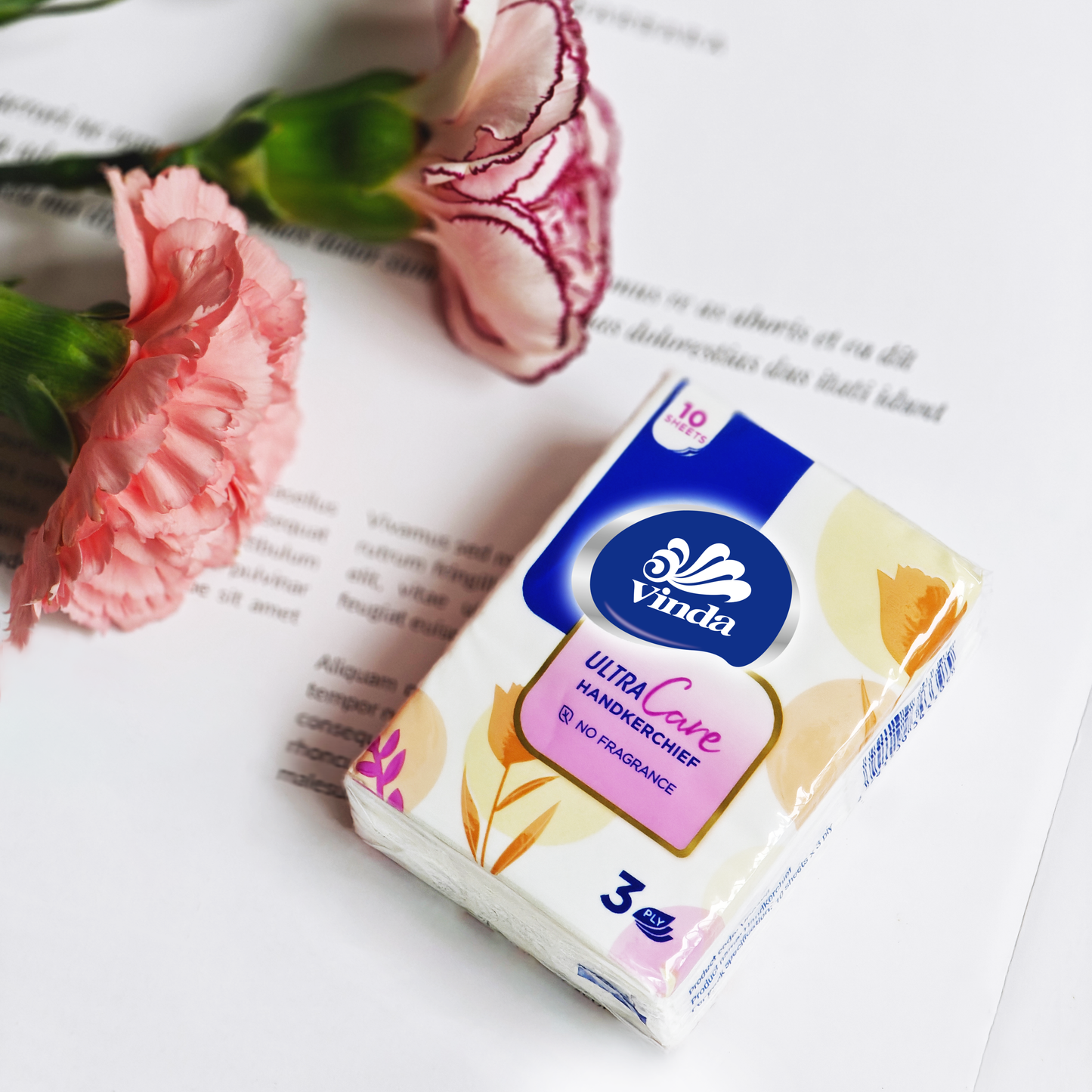 Tissue-VC0178A Vinda 10sheets 3ply mini hanky pack tissuem12pack/bag 8bags/bundle 8 bundles/carton