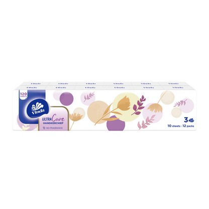 Tissue-VC0178A Vinda 10sheets 3ply mini hanky pack tissuem12pack/bag 8bags/bundle 8 bundles/carton